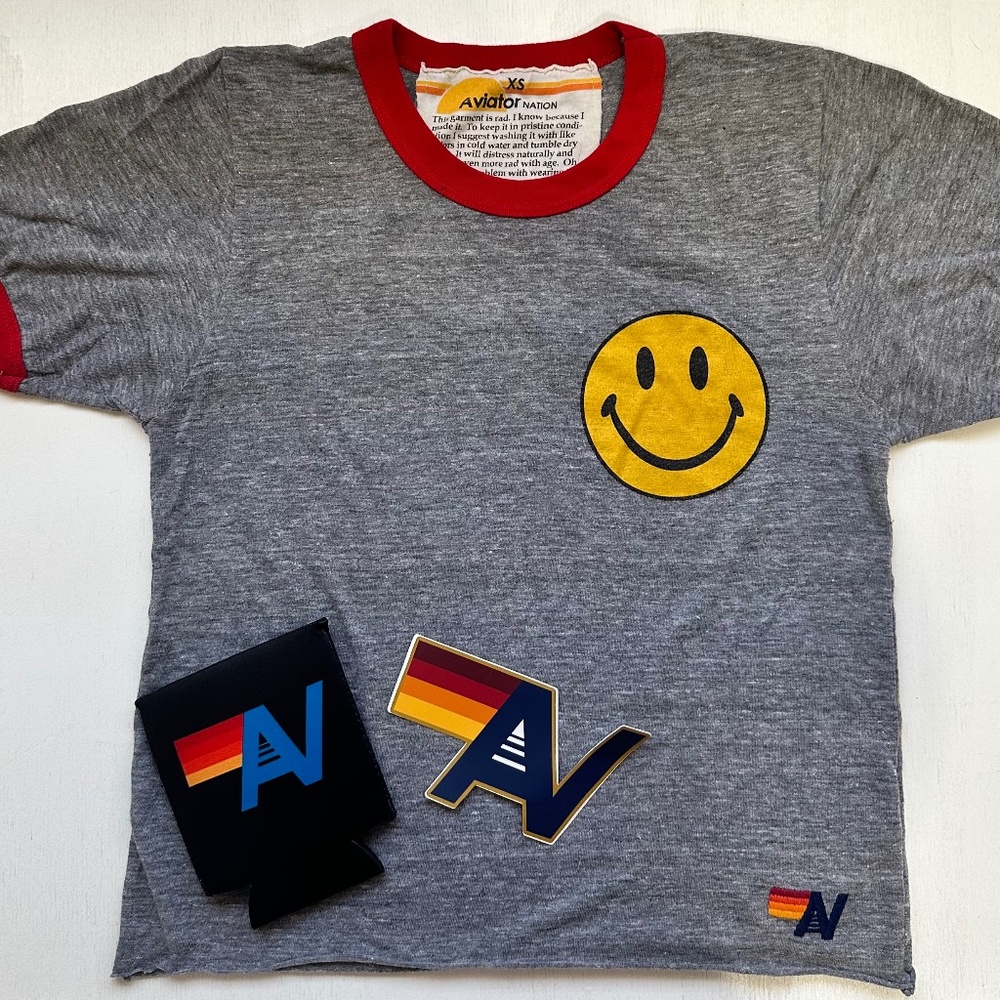 Aviator Nation Smiley T-Shirt